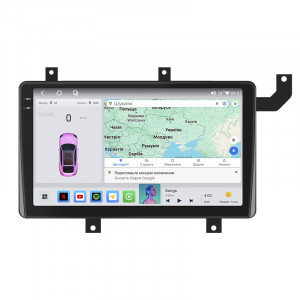 Штатная магнитола Lesko для Toyota Tacoma III 2015-н.в. экран 9" 4/64 QLED CarPlay 4G Wi-Fi GPS 360 Prime