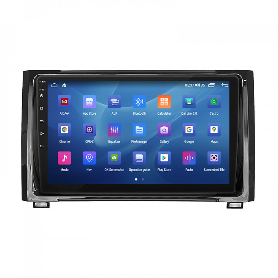Штатная магнитола Lesko для Toyota Tundra II Рестайлинг 2013-2021 экран 9" 2/32Gb CarPlay 4G Wi-Fi GPS Prime