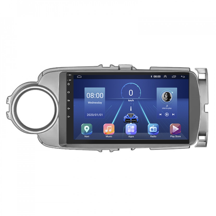 Штатная магнитола Lesko для Toyota Yaris III 2010-2014 экран 9" 2/32Gb 4G Wi-Fi GPS Top