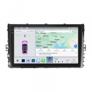Штатная магнитола Lesko для Volkswagen Atlas I Рестайлинг 2020-н.в. экран 9" 4/64 QLED CarPlay 4G Wi-Fi GPS 360 Prime