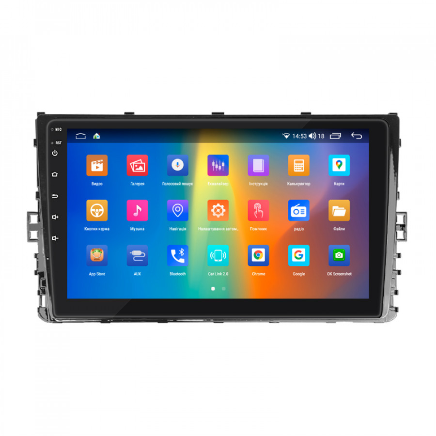 Штатная магнитола Lesko для Volkswagen Bora IV 2018-н.в. экран 9" 2/32Gb CarPlay 4G Wi-Fi GPS Prime