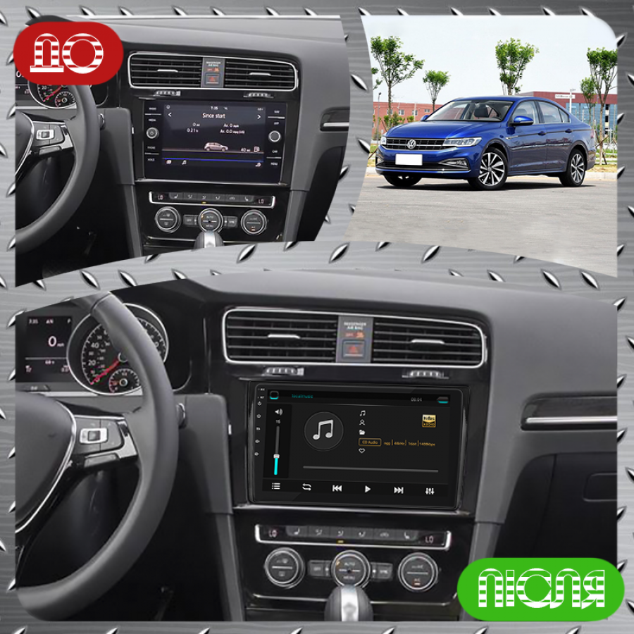 Штатная магнитола Lesko для Volkswagen Bora IV 2018-н.в. экран 9" 2/32Gb 4G Wi-Fi GPS Top