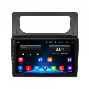 Штатная магнитола Lesko для Volkswagen Caddy III Рестайлинг 2010-2015 экран 10" 2/32Gb Wi-Fi GPS Base