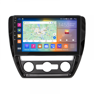 Штатная магнитола Lesko для Volkswagen Jetta VI 2010-2015 экран 10" 2/32Gb CarPlay 4G Wi-Fi GPS Prime
