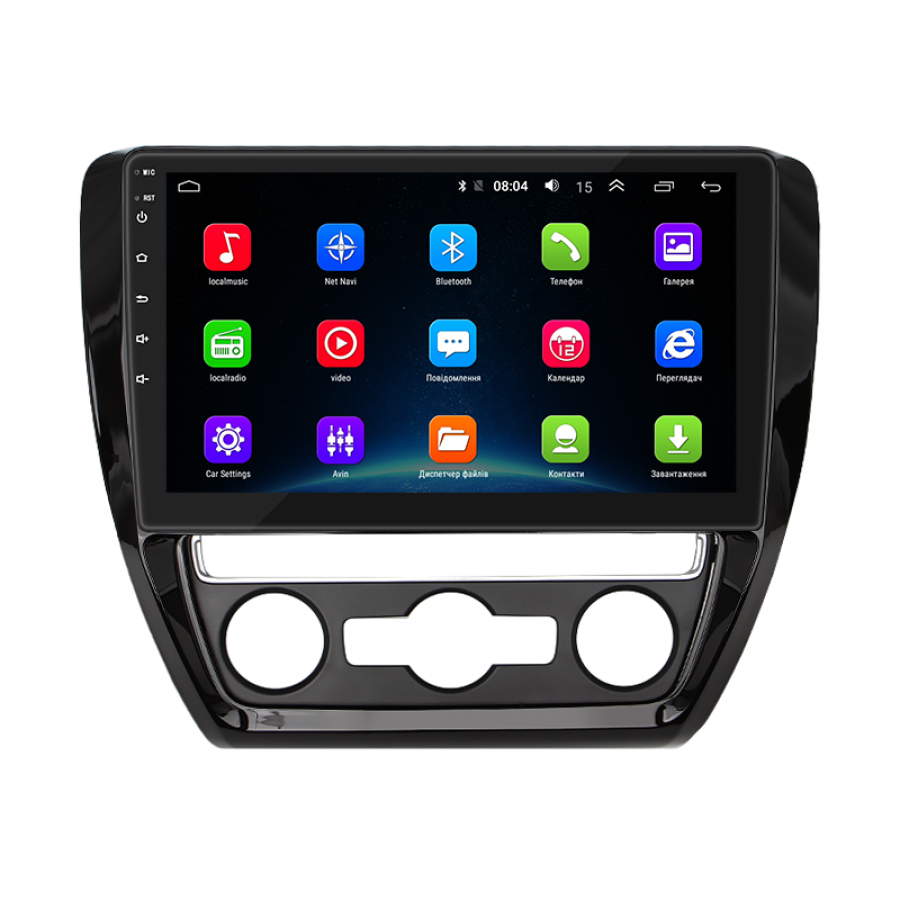 Штатная магнитола Lesko для Volkswagen Jetta VI Рестайлинг 2014-2018 экран 10" 2/32Gb Wi-Fi GPS Base