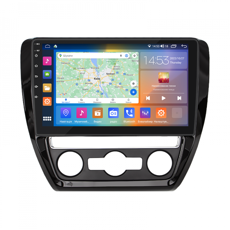 Штатная магнитола Lesko для Volkswagen Jetta VI Рестайлинг 2014-2018 экран 10" 2/32Gb CarPlay 4G Wi-Fi GPS Prime