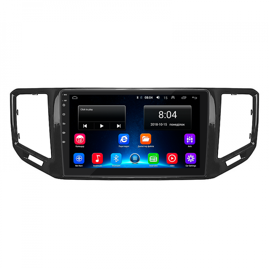 Штатная магнитола Lesko для Volkswagen Teramont I 2017-2020 экран 10" 2/32Gb Wi-Fi GPS Base