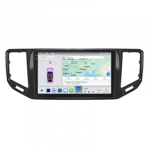 Штатная магнитола Lesko для Volkswagen Teramont I 2017-2020 экран 10" 4/64 QLED CarPlay 4G Wi-Fi GPS 360 Prime