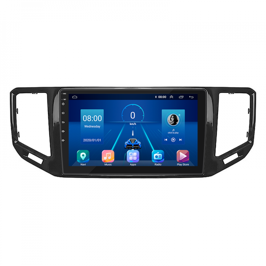 Штатная магнитола Lesko для Volkswagen Teramont I 2017-2020 экран 10" 2/32Gb 4G Wi-Fi GPS Top