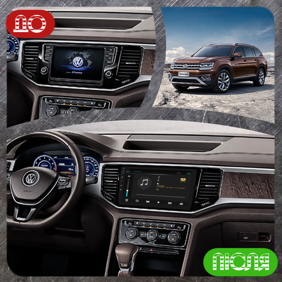 Штатная магнитола Lesko для Volkswagen Teramont I 2017-2020 экран 10" 4/64Gb 4G Wi-Fi GPS Top