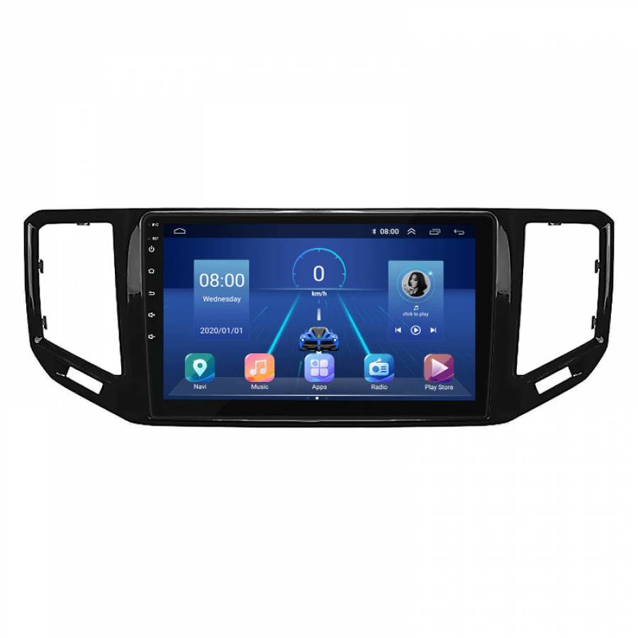 Штатная магнитола Lesko для Volkswagen Teramont I Рестайлинг 2021-н.в. экран 10" 4/32Gb 4G Wi-Fi GPS Top