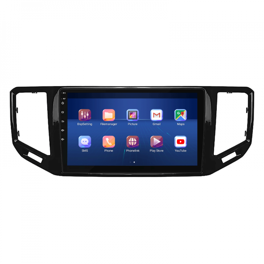 Штатная магнитола Lesko для Volkswagen Teramont I Рестайлинг 2021-н.в. экран 10" 4/32Gb 4G Wi-Fi GPS Top