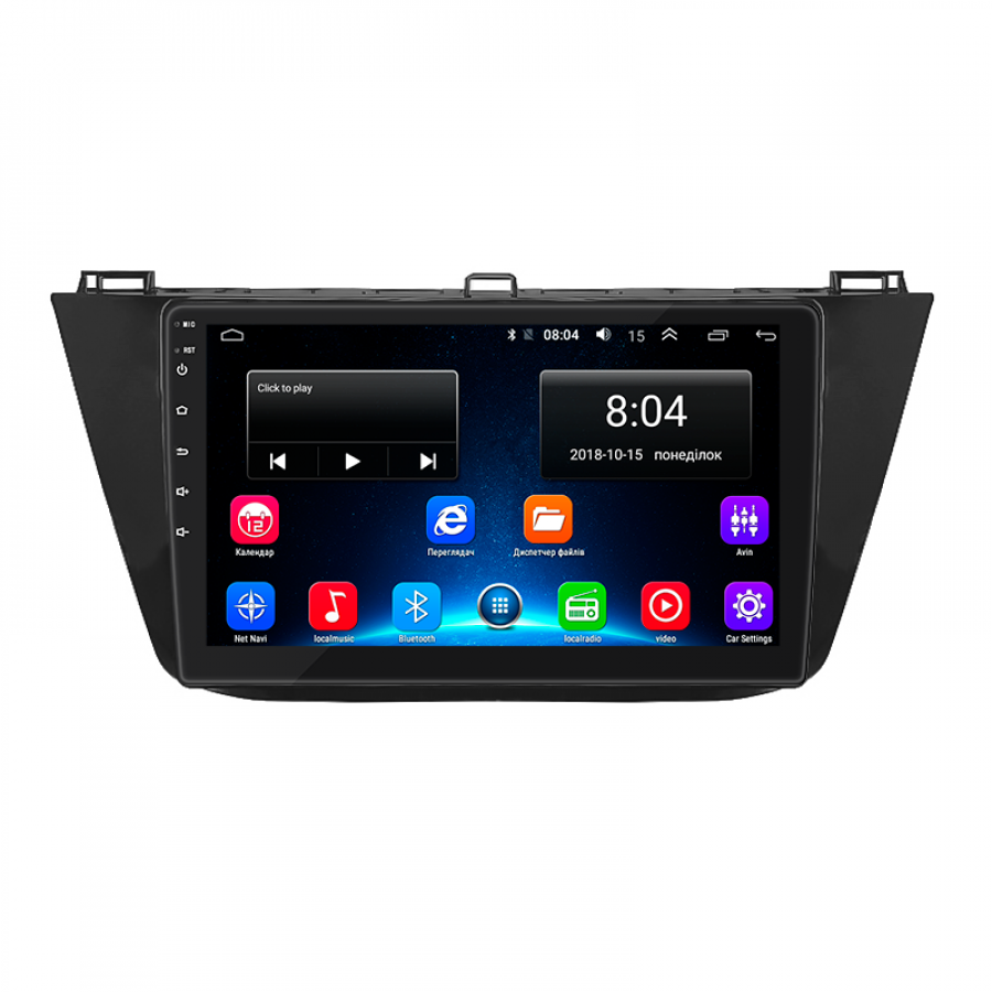 Штатная магнитола Lesko для Volkswagen Tiguan II Рестайлинг 2020-н.в. экран 10" 2/32Gb Wi-Fi GPS Base