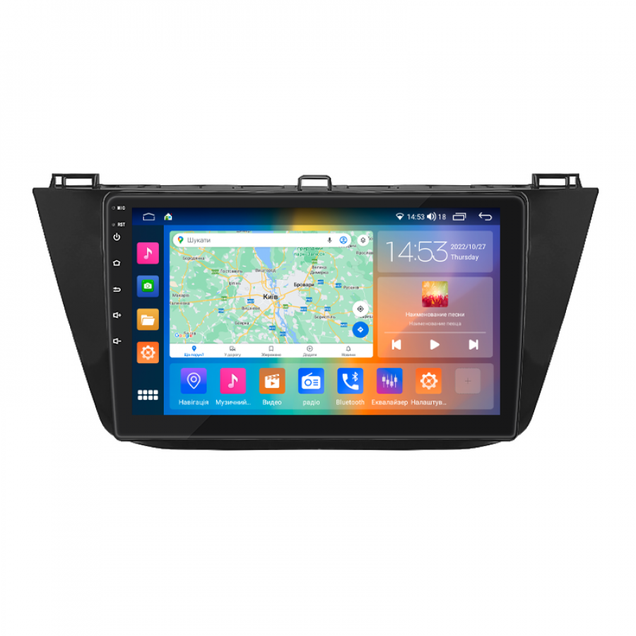 Штатная магнитола Lesko для Volkswagen Tiguan II Рестайлинг 2020-н.в. экран 10" 2/32Gb CarPlay 4G Wi-Fi GPS Prime