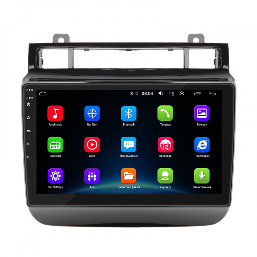 Штатная магнитола Lesko для Volkswagen Touareg II Рестайлинг 2014-2018 экран 9" 2/32Gb Wi-Fi GPS Base