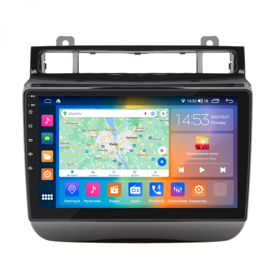 Штатная магнитола Lesko для Volkswagen Touareg II Рестайлинг 2014-2018 экран 9" 2/32Gb CarPlay 4G Wi-Fi GPS Prime