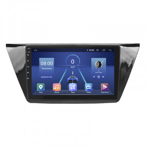 Штатная магнитола Lesko для Volkswagen Touran III 2015-н.в. экран 10" 2/32Gb 4G Wi-Fi GPS Top