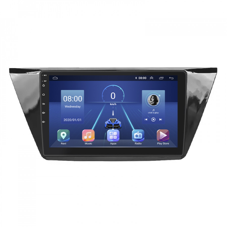 Штатная магнитола Lesko для Volkswagen Touran III 2015-н.в. экран 10" 2/32Gb 4G Wi-Fi GPS Top