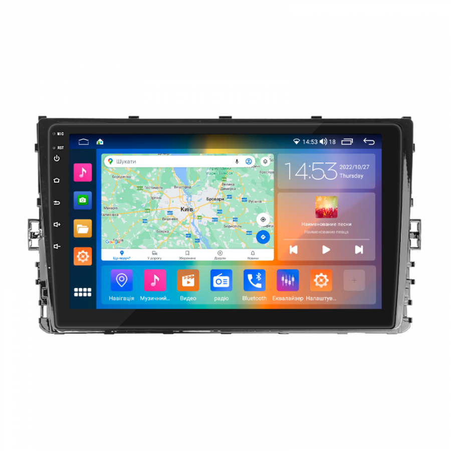 Штатная магнитола Lesko для Volkswagen Transporter T6 Рестайлинг 2019-н.в. экран 9" 2/32Gb CarPlay 4G Wi-Fi GPS Prime