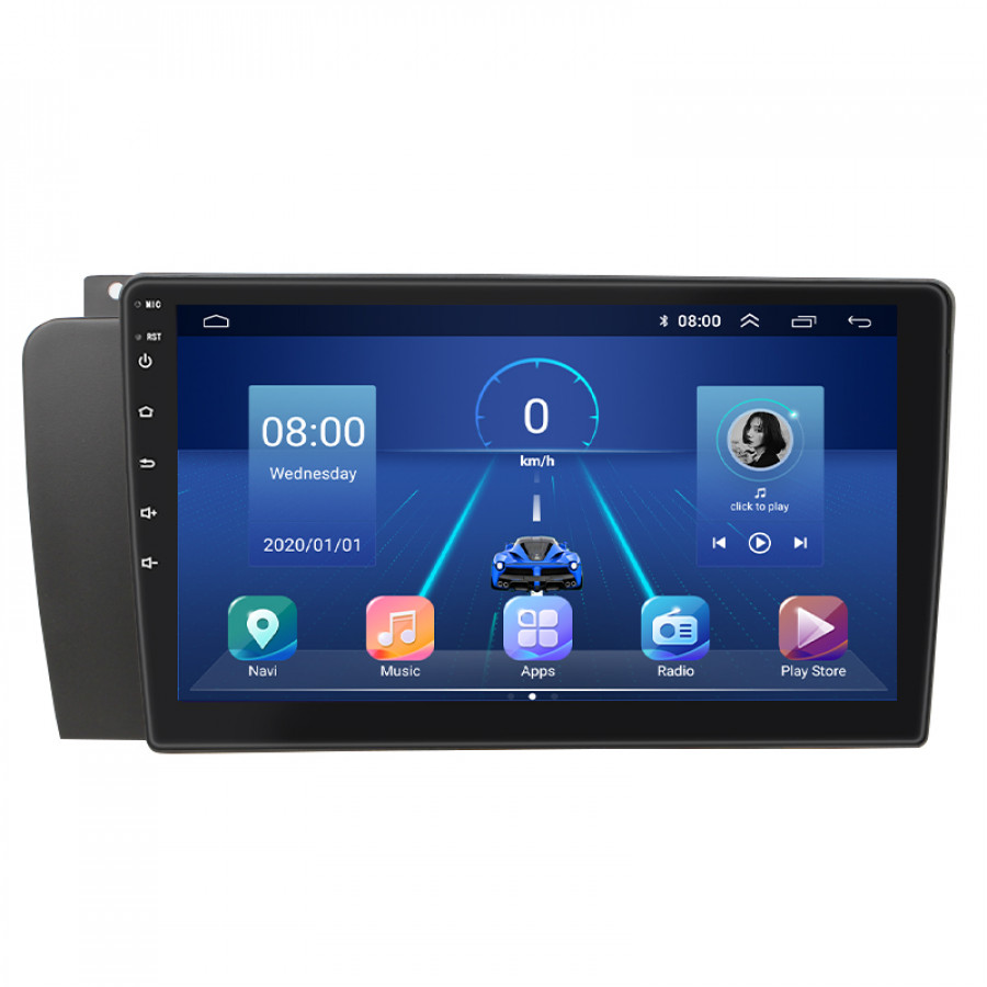 Штатная магнитола Lesko для Volvo S60 I Рестайлинг 2004-2009 экран 9" 2/32Gb 4G Wi-Fi GPS Top