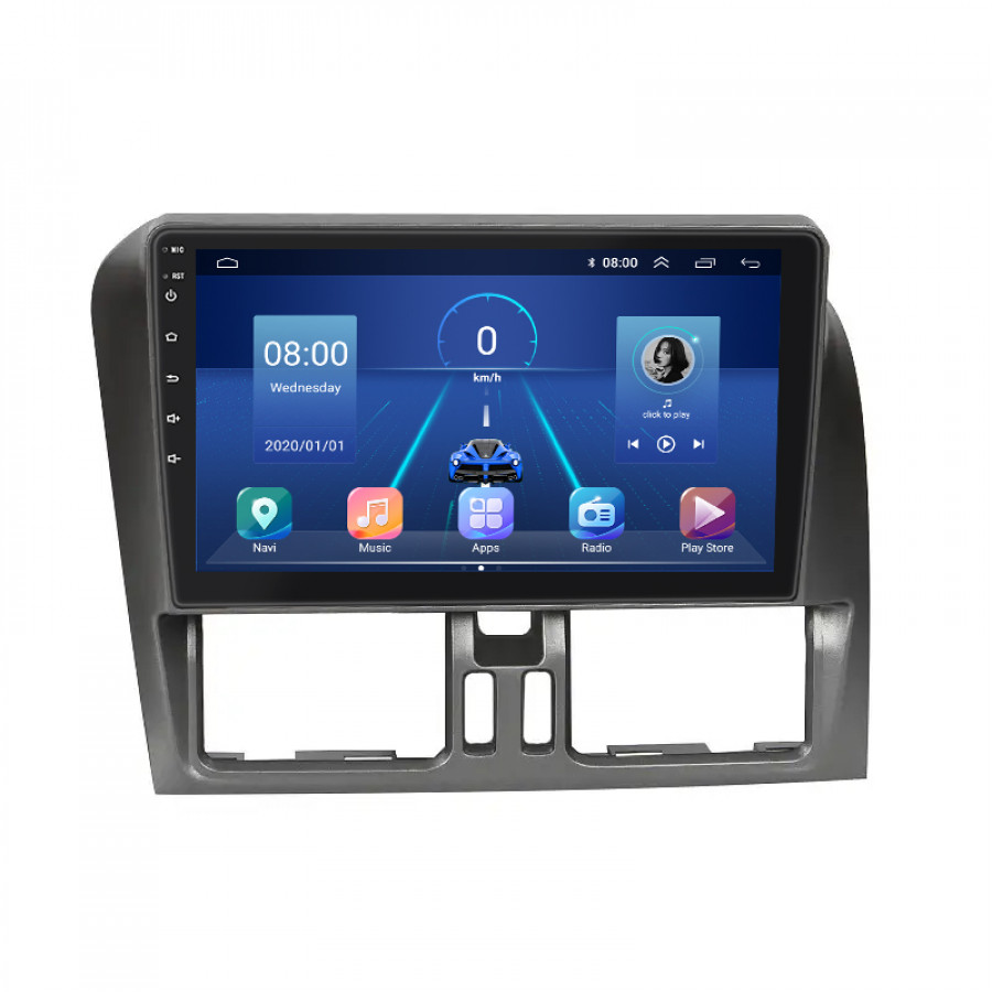 Штатная магнитола Lesko для Volvo XC60 I Рестайлинг 2013-2017 экран 9" 4/64Gb 4G Wi-Fi GPS Top