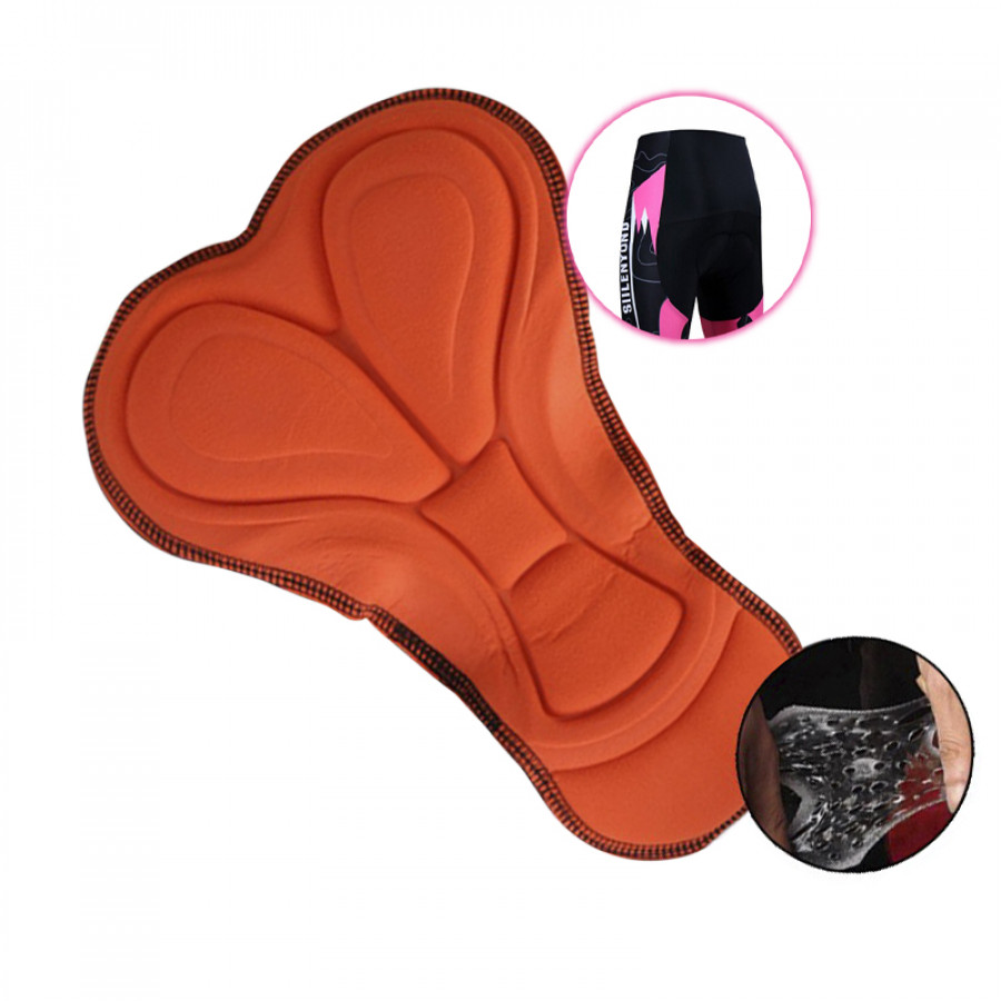Вело костюм женский Siilenyond SW-CT-057 Полосы длинный рукав штаны Black Pink 3XL