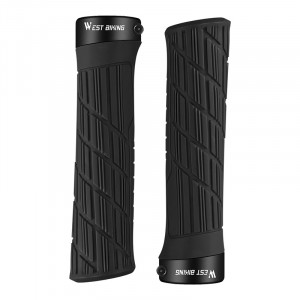 Грипсы велосипедные West Biking YP0804063 с двумя замками ручки на руль Black