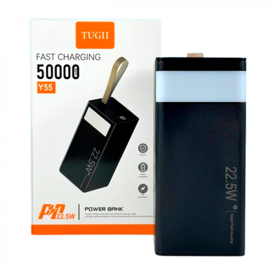 Банк заряду WUW TUGII Y55 50000мАг PD 22.5W black