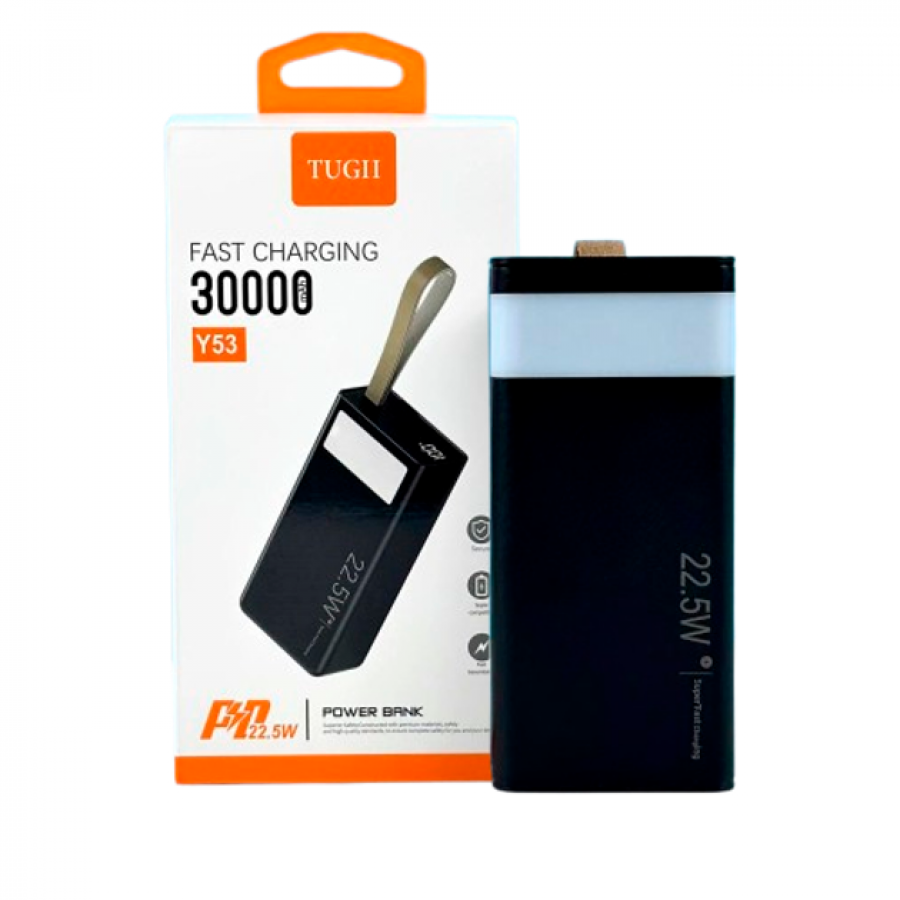 Банк заряду WUW TUGII Y53 30000мАг PD 22.5W black