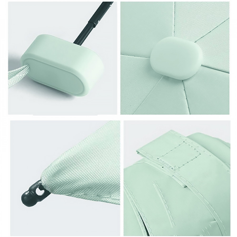 Мини-зонт 191T карманный с чехлом капсулой Turquoise