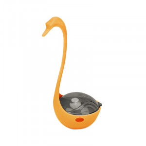 Игрушка кормушка DT-1223 Лебедь 8,5*8*17,5 см с инфракрасным светом Orange