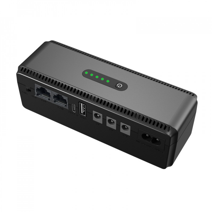 ИБП Andes Mini UPS для WI-Fi роутера 5V 9V 12V 10400 mAh с защитой от короткого замыкания