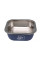 Миска для собак котов Taotaopets 1910002 металлическая Blue 160 мм