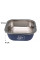 Миска для собак котов Taotaopets 1910002 металлическая Blue 160 мм