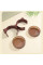 Миска Taotaopets 198807 для котов двойная с ушками Burgundy