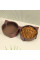 Миска Taotaopets 198807 для котов двойная с ушками Burgundy