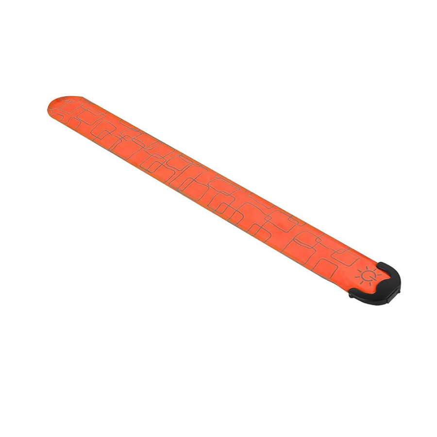 Светодиодный LED браслет на руку AY-062 для бега спорта USB аккумуляторный Orange