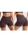 Шорты женские 1802# бесшовные для фитнеса пуш ап push up Коричневый M