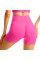 Шорты женские 1802# бесшовные для фитнеса пуш ап push up Розовый электрик L