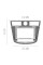 Переходная рамка Chrysler Sebring 3 2006-2010 (7263) 9"