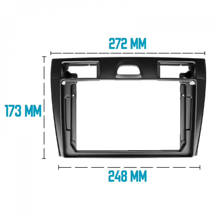 Переходная рамка Ford Fiesta 2006-2008 (7206) 9"