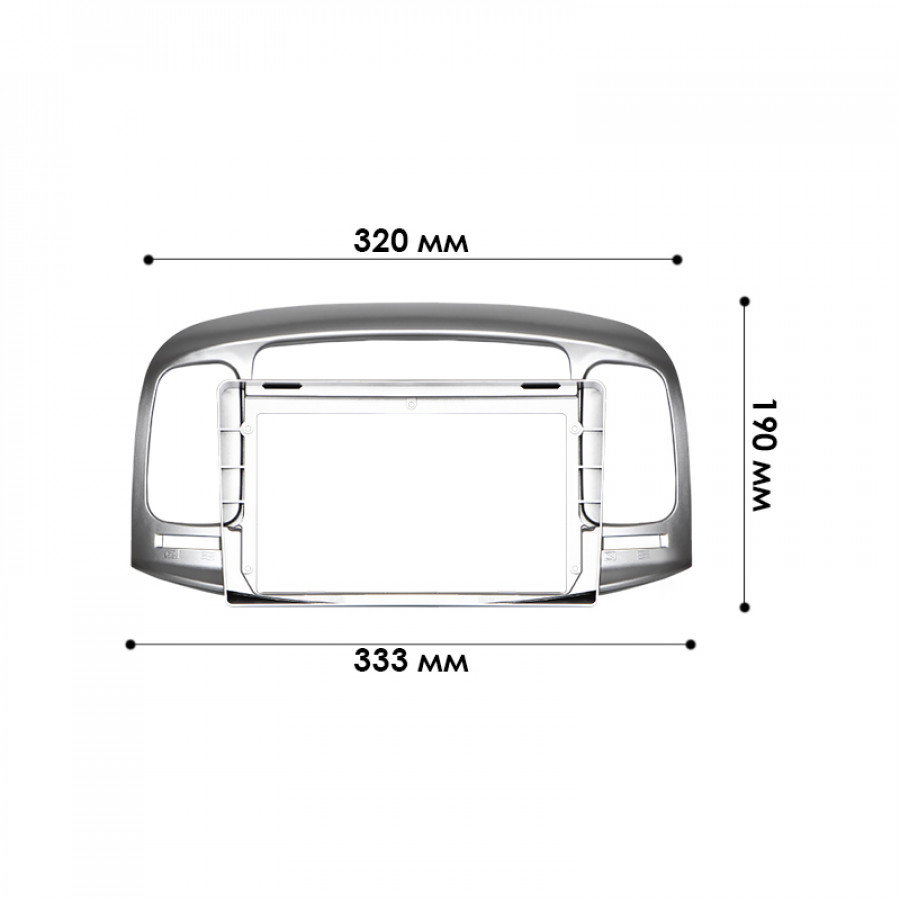 Переходная рамка Hyundai Accent 2006-2012 Verna 2006-2009 (6594) 9"