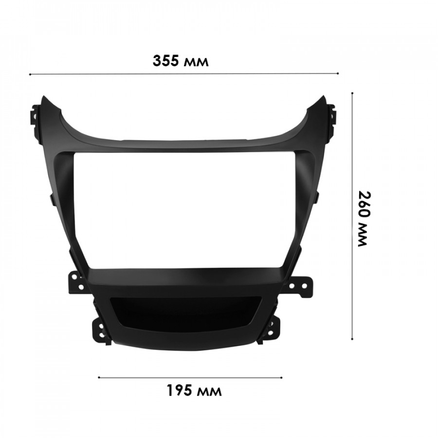 Переходная рамка Hyundai Elantra (MD) 2014-2016 Avante (MD) 2013-2015 (7121) 9"
