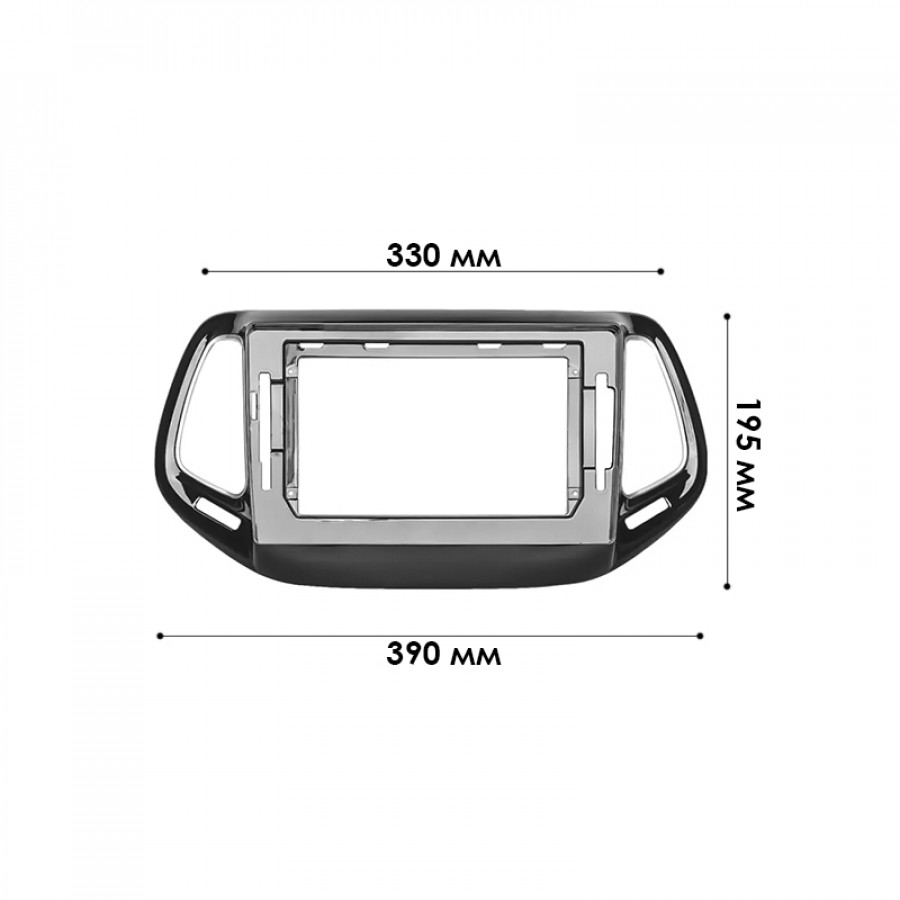 Рамка переходная для Jeep Compass 2017-2019 (7262) 10.1"