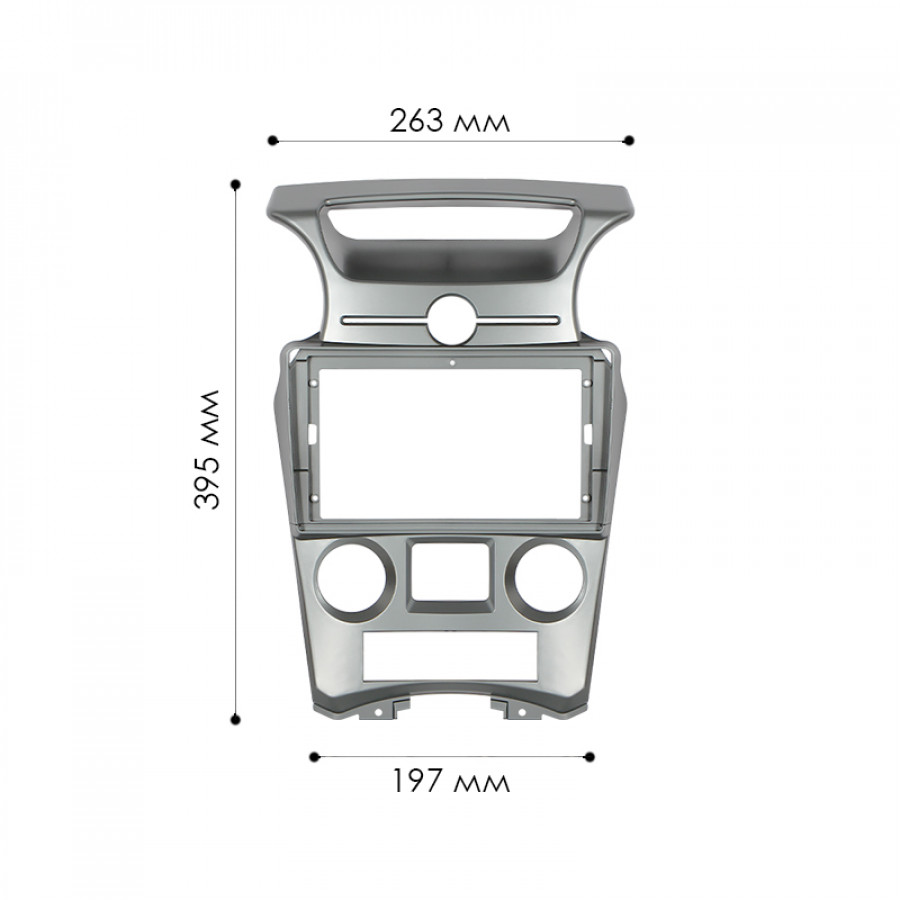 Переходная рамка Kia Carens UN 2006-2012 Auto AC (6921) 9"