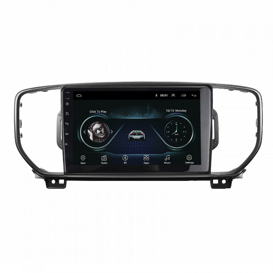Переходная рамка Kia Sportage 4 2015-2018 9" (TK 0033) Black
