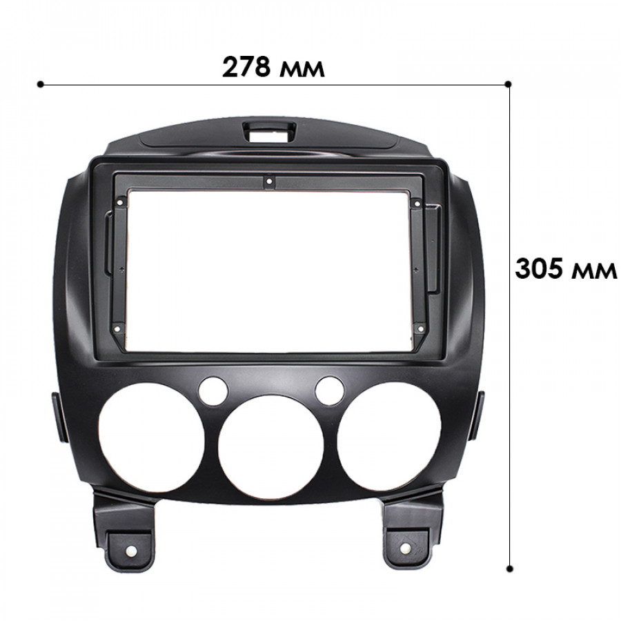 Переходная рамка Mazda 2 2007-2014 (5304) 9" Black