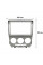 Переходная рамка Mazda 5 Premacy 2005-2010 Ford i-Max 2007-2009 (6336) 9" Silver