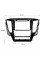 Переходная рамка Mitsubishi Pajero Sport 2015-2019 (6524) 9"