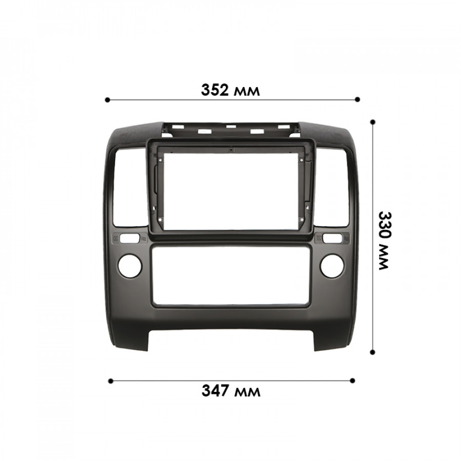 Переходная рамка Nissan Navara (D40) 2005-2010 Pathfinder (R51) 2004-2010 (4710) 9"